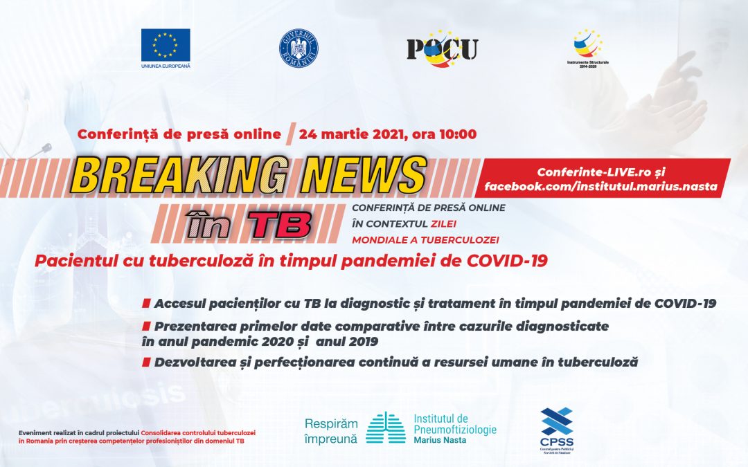 24.03.2021 | Conferință de presă Ziua Mondială a Tuberculozei
