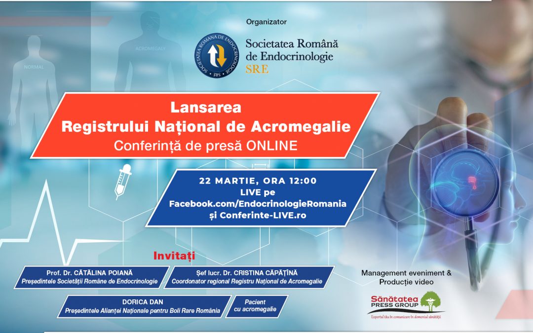 22.03.2021 | Conferință de presă SRE: Lansarea Registrului Național de Acromegalie